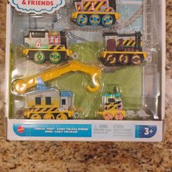 Thomas The Train & Friends Diecast Vehicle Set Construction Crew 5 Piece Set NEW