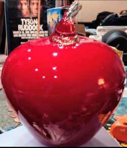 Hand Blown Glass Apple ( From the U K. )