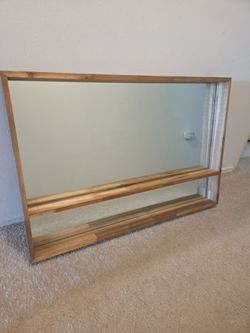 Mango wood mirror