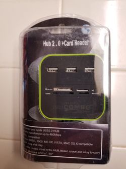 USB Multi Card Reader PC or Mac (Lime Green)