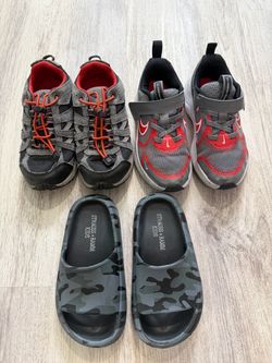 Kids Shoe Bundle – Nike Sneakers, Sandals & Slides