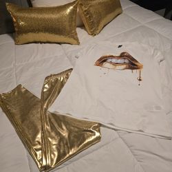 Gold & White Outfit New