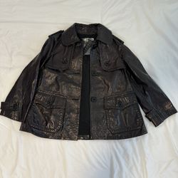 Theory Women’s Brown Leather Jacket 