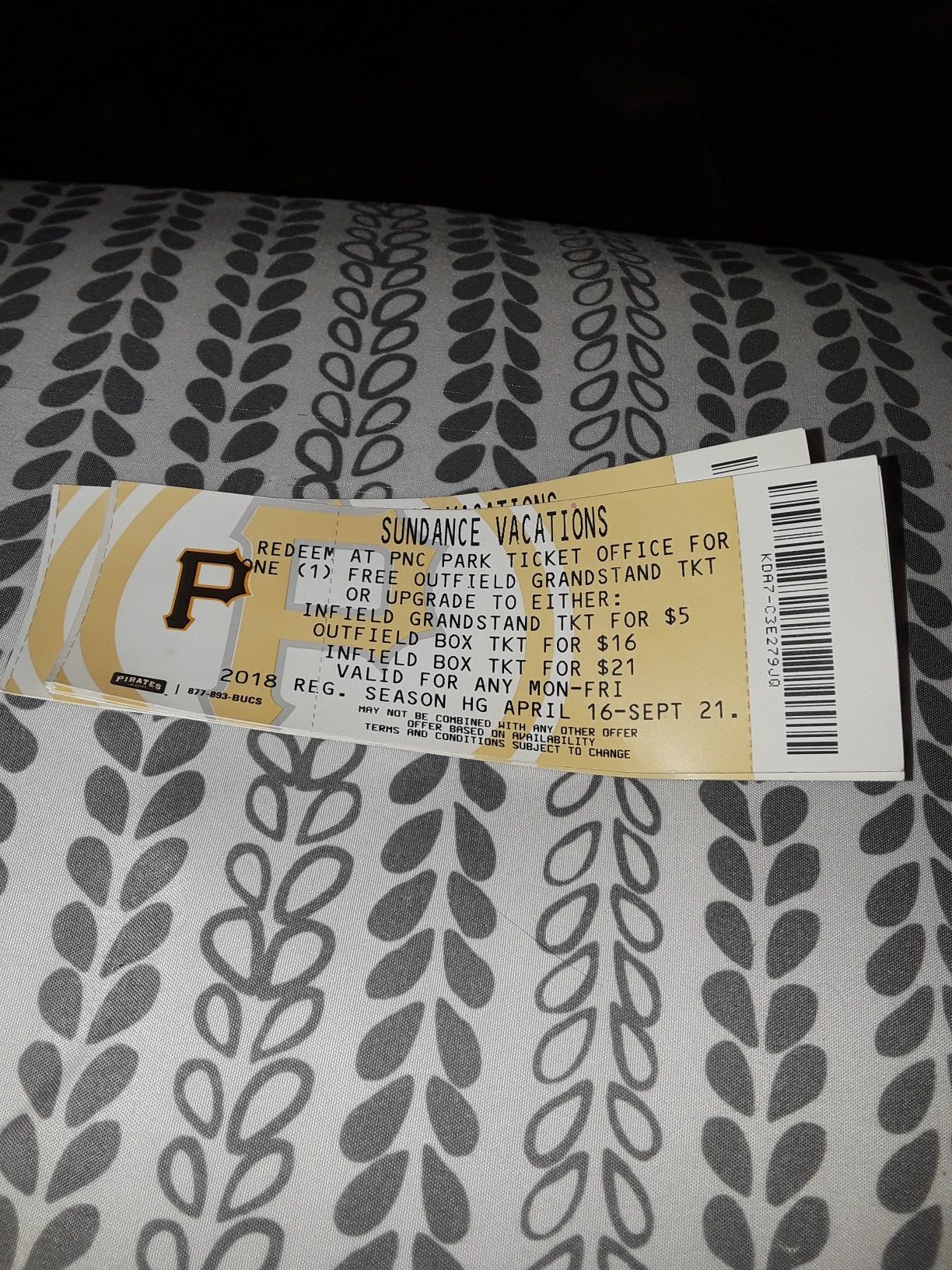 Pirate tickets