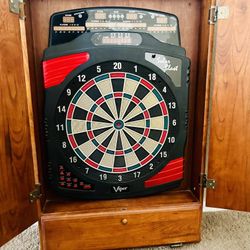 Viper Electronic Dart Board With Cabinet