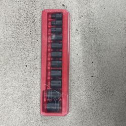 Snap-on 11 Piece 1/2” Shallow Impact Socket Set