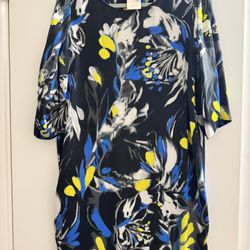 Fuzzi Italy Printed Stretch Dress – Size 46 (US Medium/Large) – Designer 