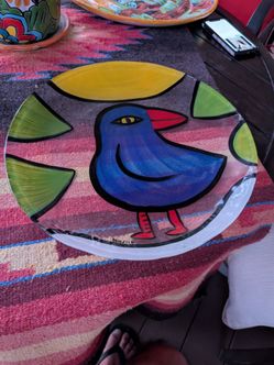 Kosta Boda glass charger