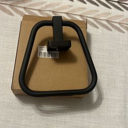 Matte Black Towel Ring for Bathroom 