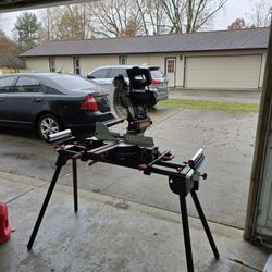 Craftsman 10-inch single-bevel sliding corded miter saw. 