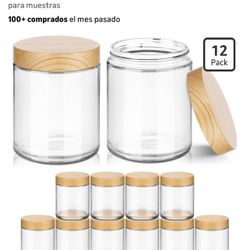 Glass Jar with Lids 