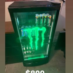 Monster Fridge Refrigerator Garage Man Cave