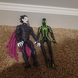 Spider-Man and morbias. Figures Marvel legends.