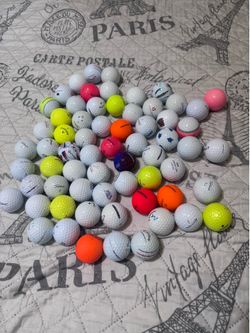 premium brands: Tilteist, TaylorMade , Callaway  . They’re 50 balls