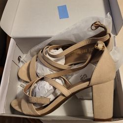WOMEN'S SIZE 8.5 LIKE NEW WORN 1X ANKLE STRAP HEELS