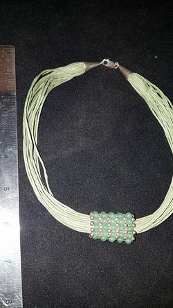 necklace 925 with jade