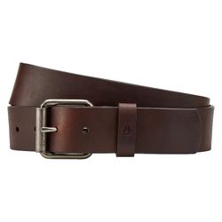 Premium Leather Nixon Axis Belt Dark Brown 