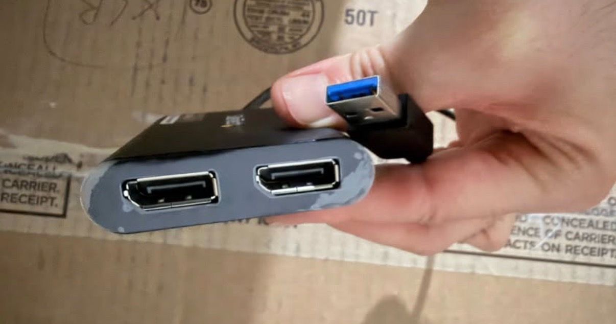 StarTech USB 3.0 to Dual DisplayPort Adapter 4K 60Hz, DisplayLink (USB32DP24K60)
