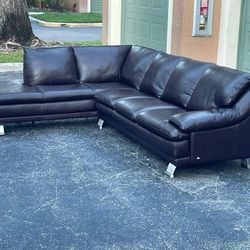 🛋️ Sectional Sofa/Couch - Leather - Delivery Available 🚛