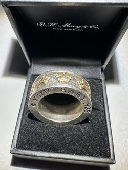 King Baby .925 Silver Men’s Spin Ring
