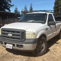 Ford F-250 Super Duty pickup truck with utility rack