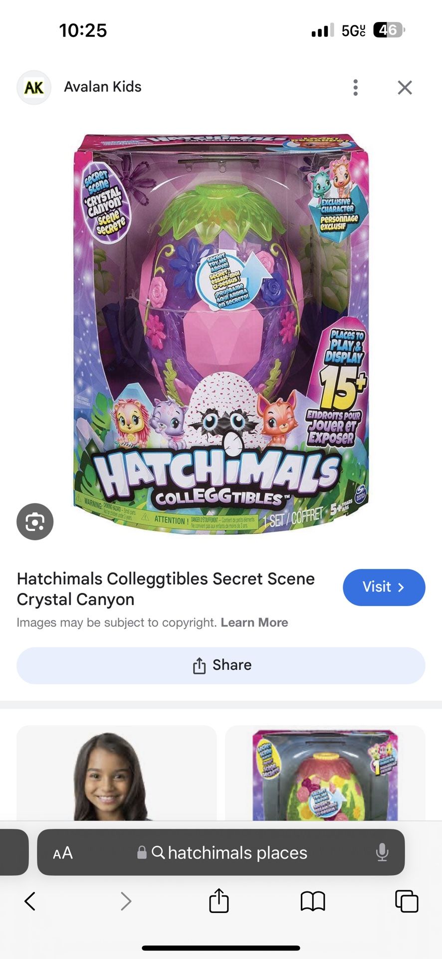 Hatchimals Colleggtibles Secret Scene Crystal Canyon