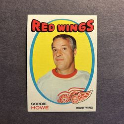  Vintage 1971 Topps #70 Gordie Howe. Negotiable 