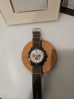 Citizen Eco-Drive Chronograph Men's Watch – Canvas Strap – Good Condition