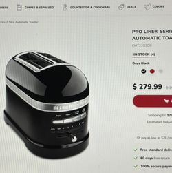 Kitchenaid Proline Series Toaster Automatic $120.00