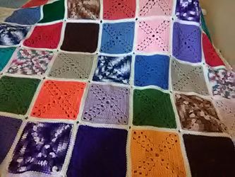 New hand crocheted quilt