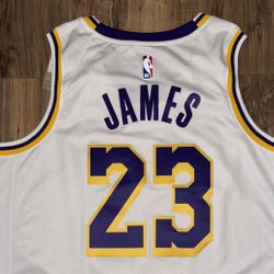 New Men’s Size Large & XL Nike LA Lakers LeBron James Jersey 