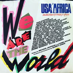 We aRe The World. 45 Record Album. Good Condition.