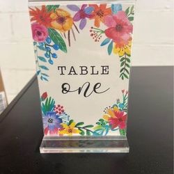 Table Numbers 