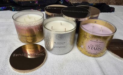 Bath & Bodyworks 3 wix candles body care scents