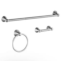 NEW Delta Crestfield 3-Piece Bath Hardware Set with Included Mounting Hardware