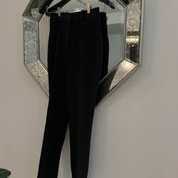 ASOS DESIGN Tall tux tapered pants in black. USA 4. New