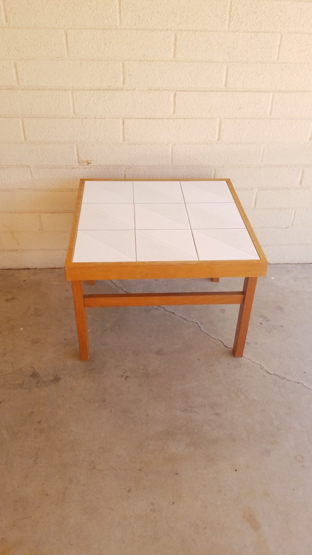 Vintage danish tile table
