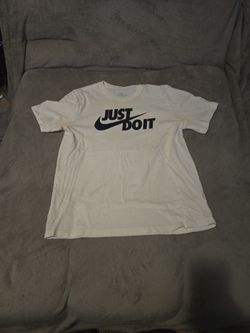 White Nike shirt