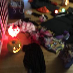 Halloween Costumes And Decorations  With Lights