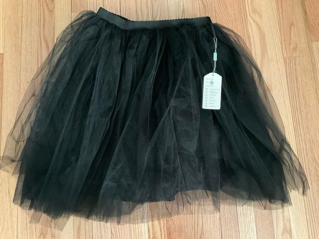 New Black Tulle Skirt-size 3X