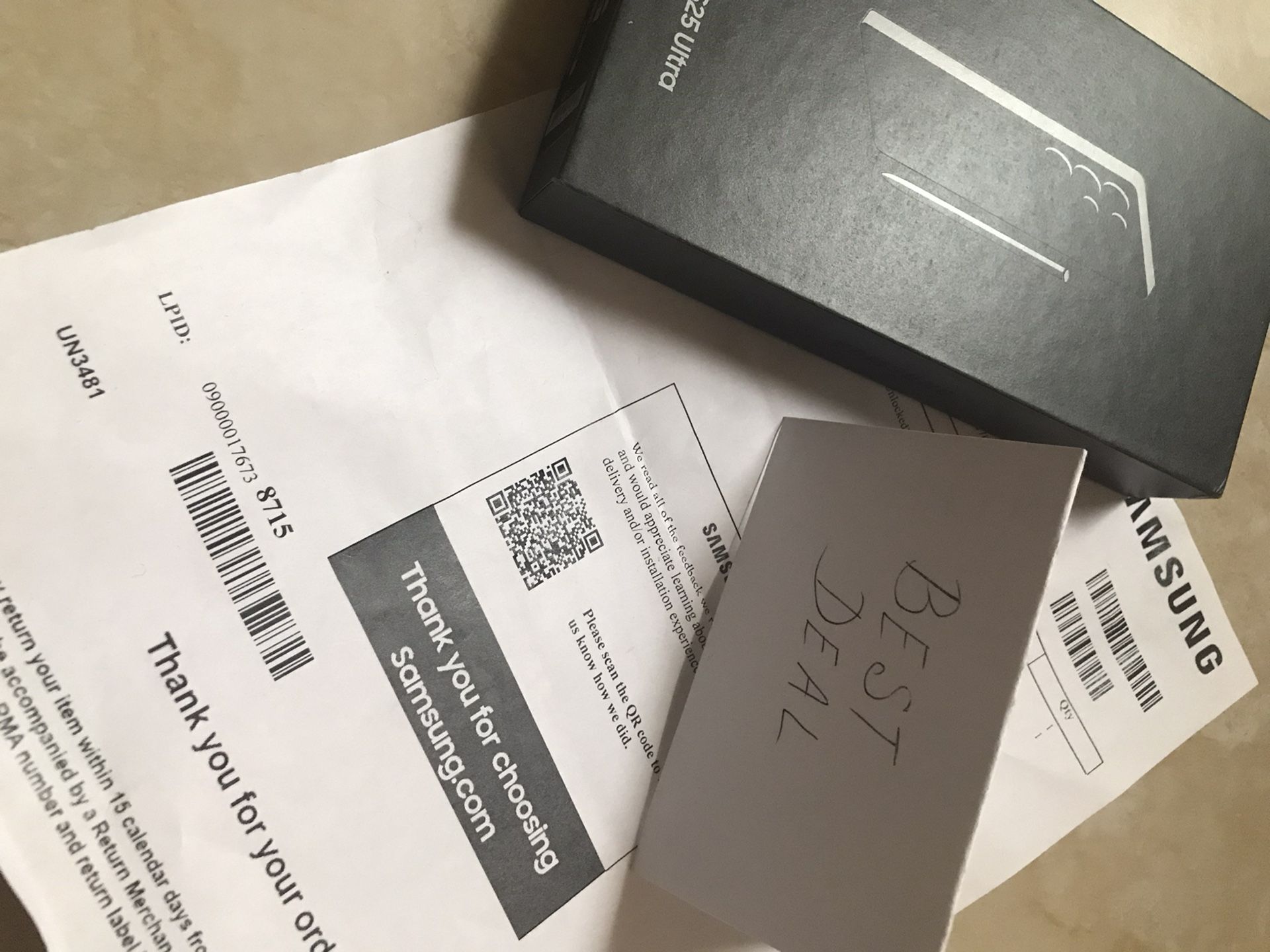 BRAND NEW Samsung Galaxy S25 Ultra 512Gb Exclusive Titanium JETBLACK Unlocked ORIGINAL