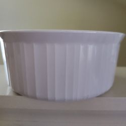 Corningware French White Round Baking Dish 
