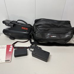 Vintage RCA CC432 VHS Camcorder w/ Case & Charger