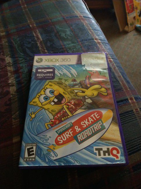 SpongeBob's Surf & Skate Road trip Xbox 360 Video Game