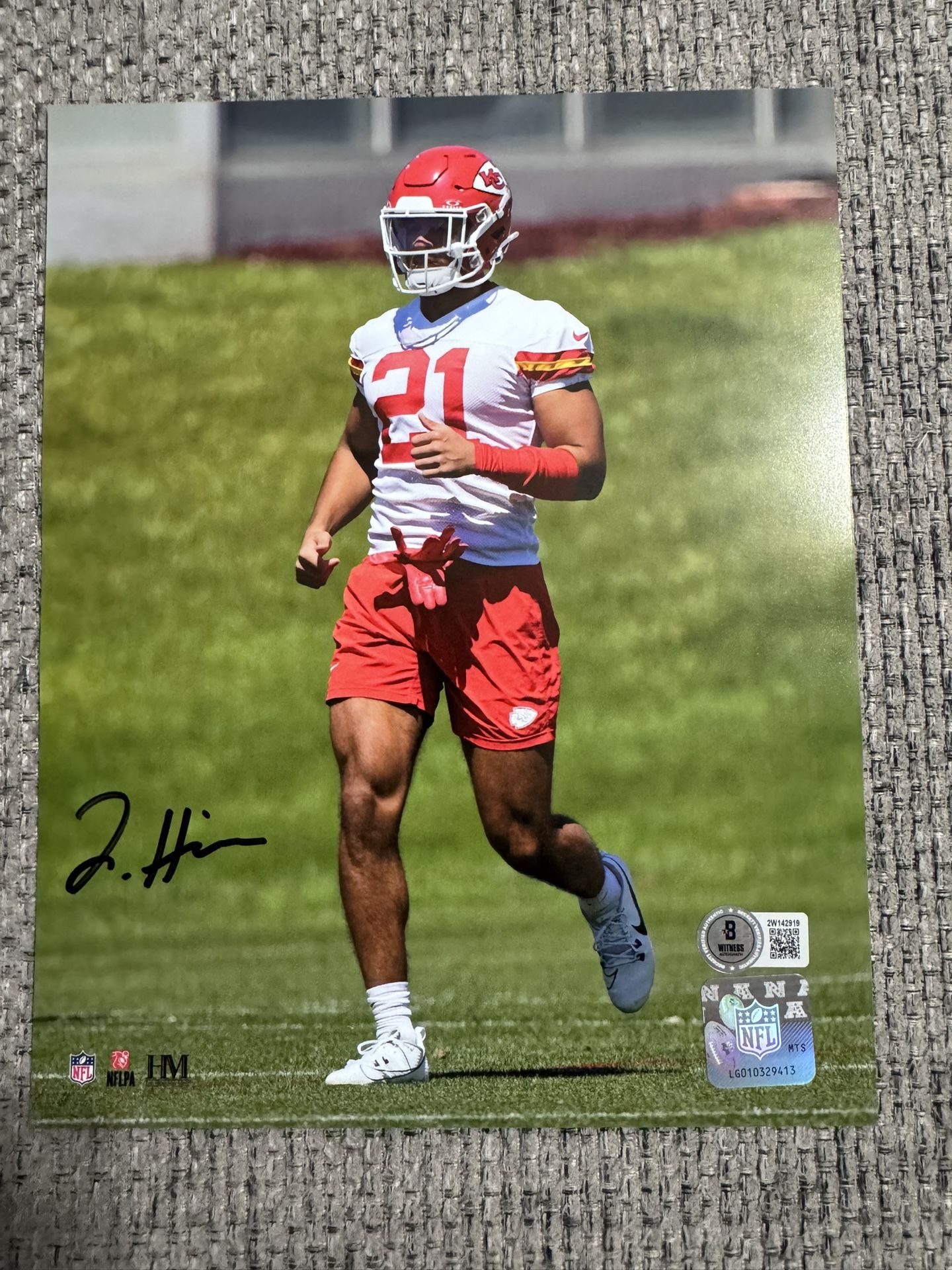 Jaden Hicks Signed Autograph 8x10 Photo - Beckett Coa - Kansas City Chiefs