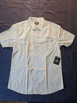 gray O'Neill short-sleeve button-down shirt - size s
