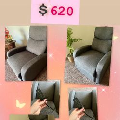 Power Recliner Massage Chair with Heat – Super Comfortable, Remote Control, Dark Grey