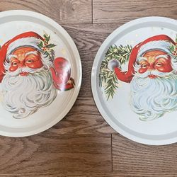Vintage Santa Trays
