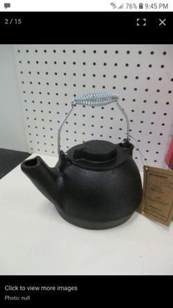 Preseasoned cast iron tea kettle