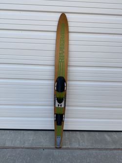 Vintage 67” Wooden Water Ski Slalom Riviera Nash Wood used not abused  Be sure to take a look at all the other water skis I have listed for sale on he
